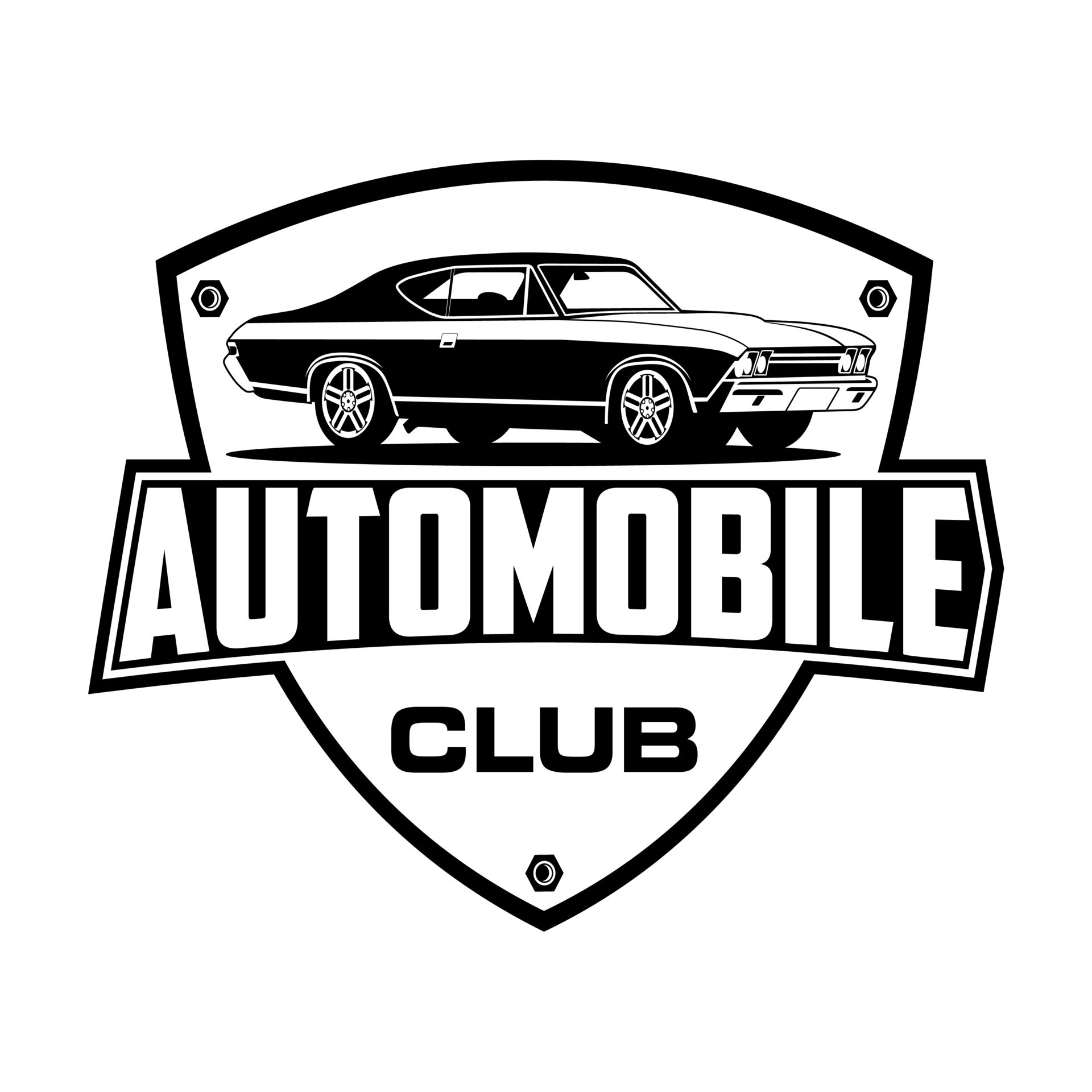 Classic car club logo vector 13946911 Vector Art at Vecteezy