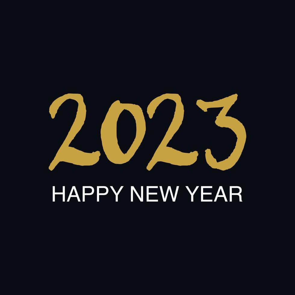 Simple Happy new year 2023 banner vector