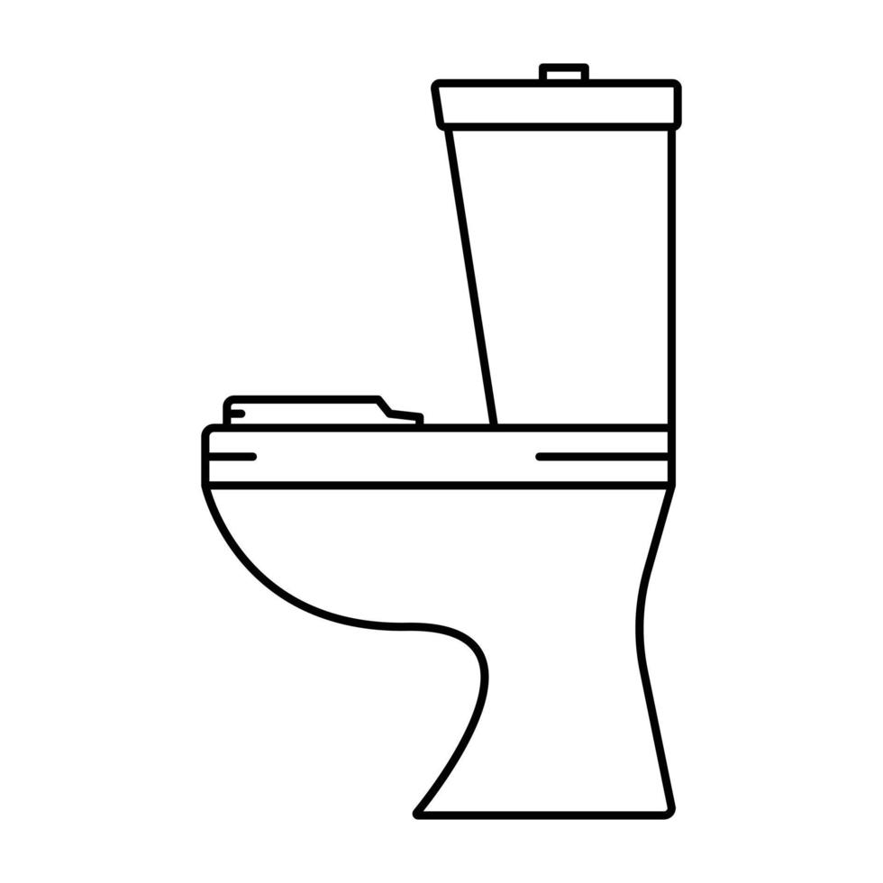 Toilet Drawing Side View