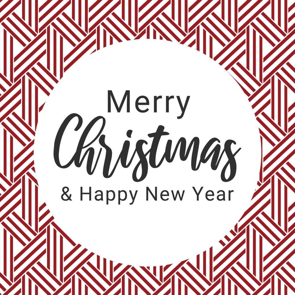 Merry christmas and happy new year elegant design vector