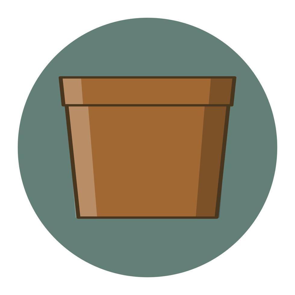 illustration icon of flowerpot vector