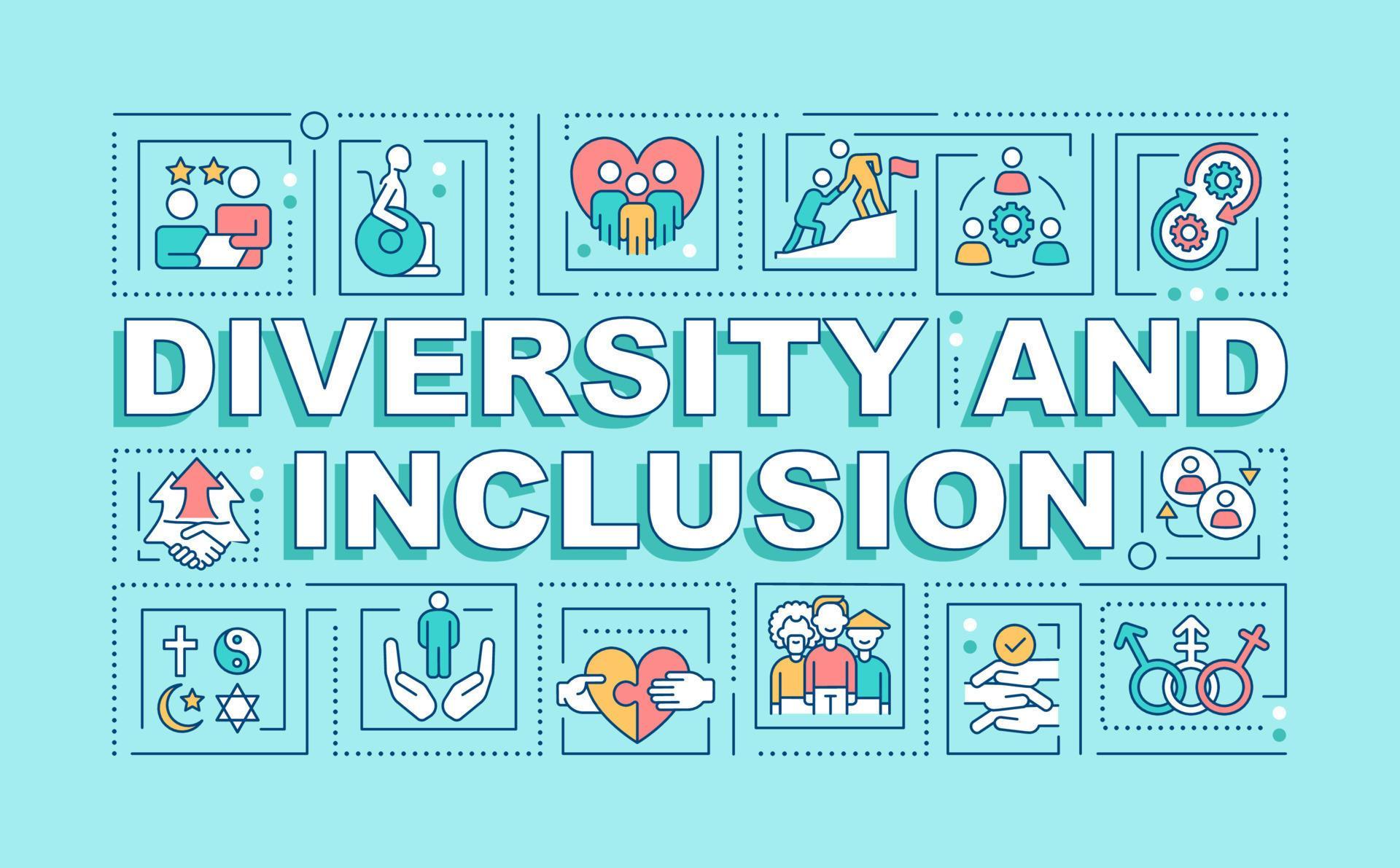 Diversity And Inclusion Word Concepts Turquoise Banner Infographics diversity-and-inclusion-word-concepts-turquoise-banner-infographics