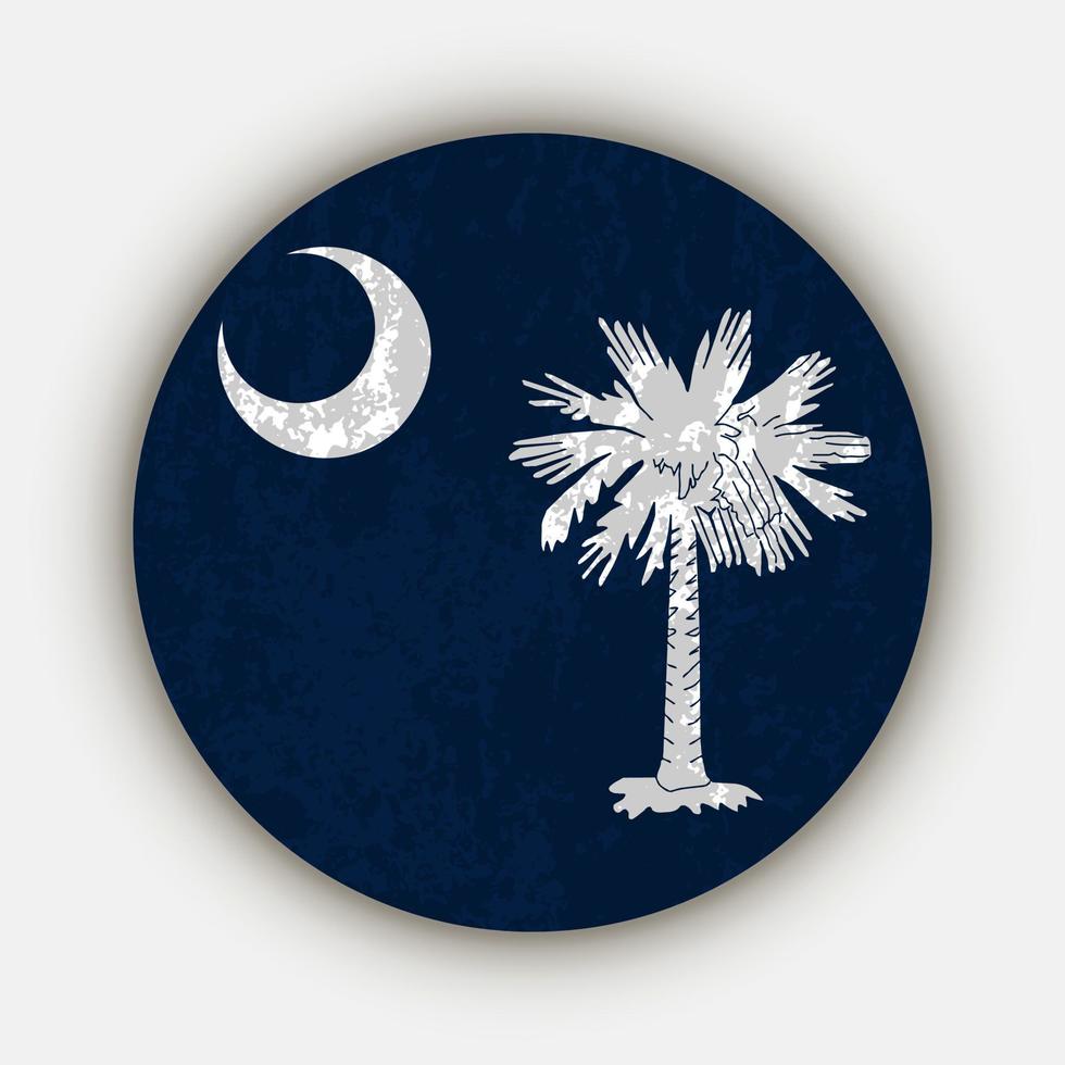 South Carolina state flag. Vector illustration.