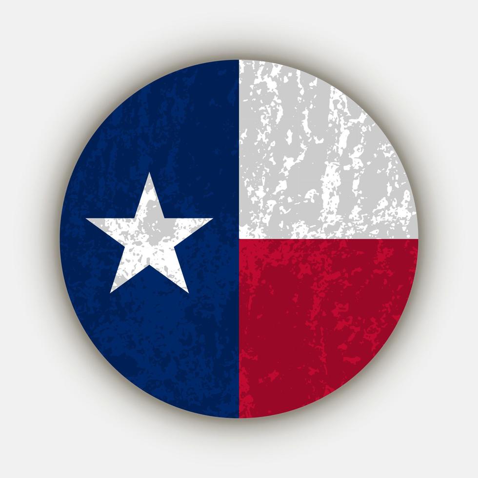 bandera del estado de texas. ilustración vectorial vector