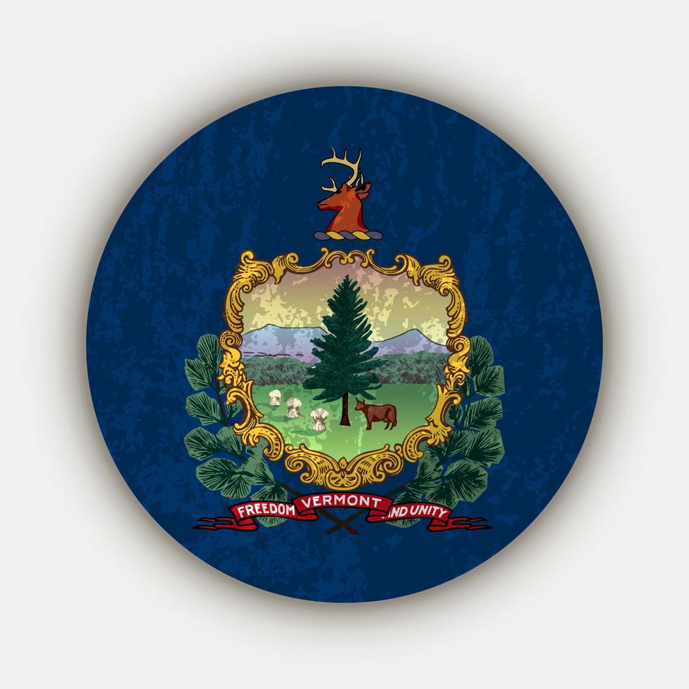 Vermont state flag. Vector illustration.