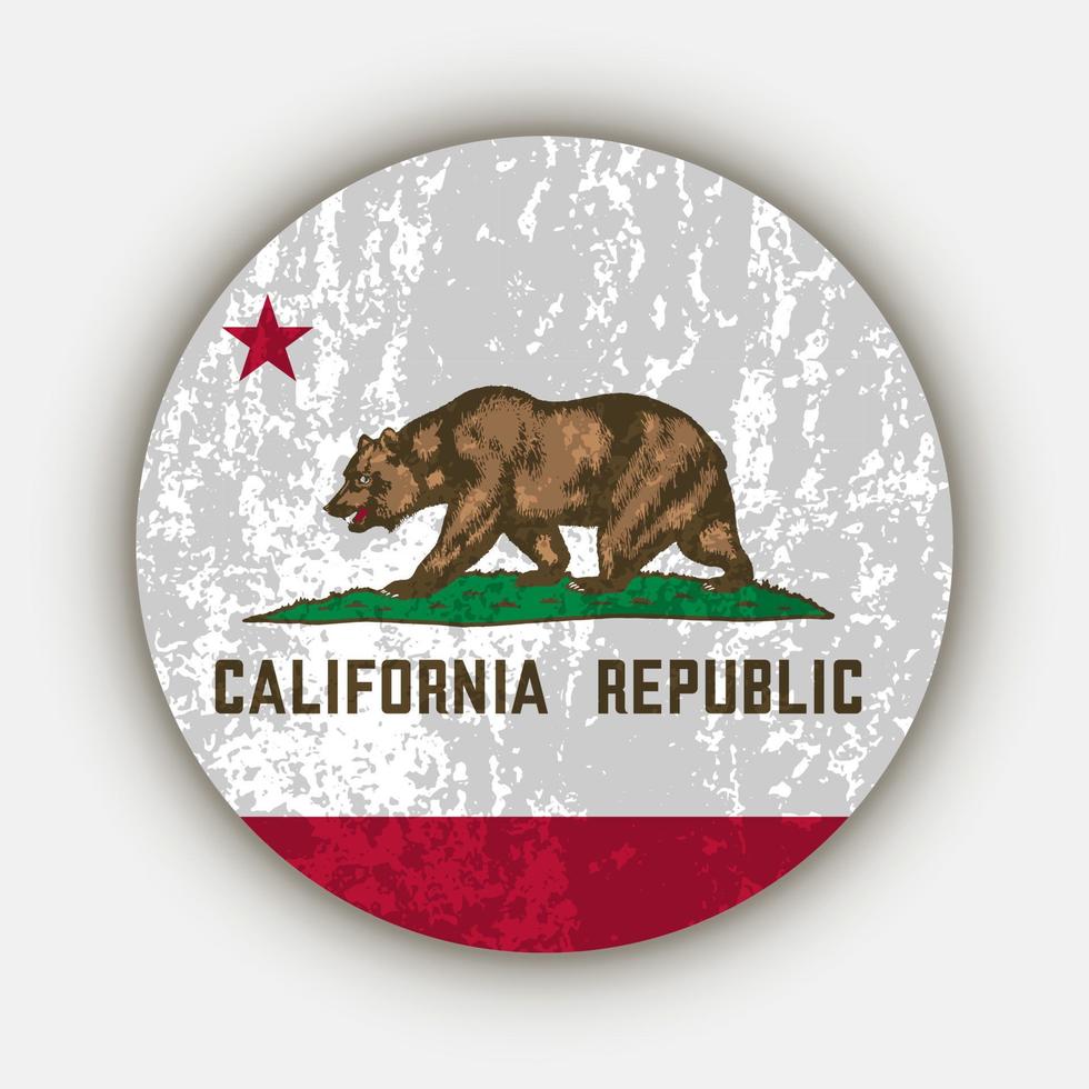 California state flag. Vector illustration.