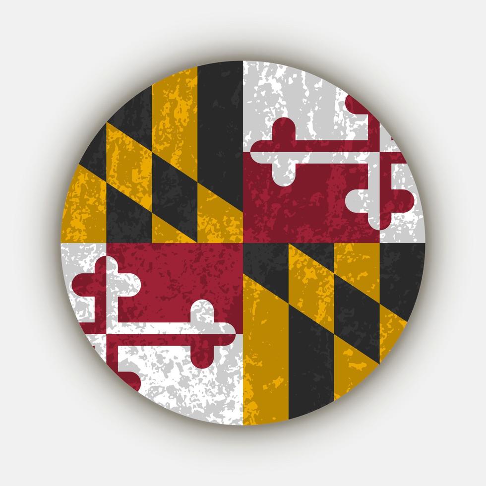 Maryland state flag. Vector illustration.