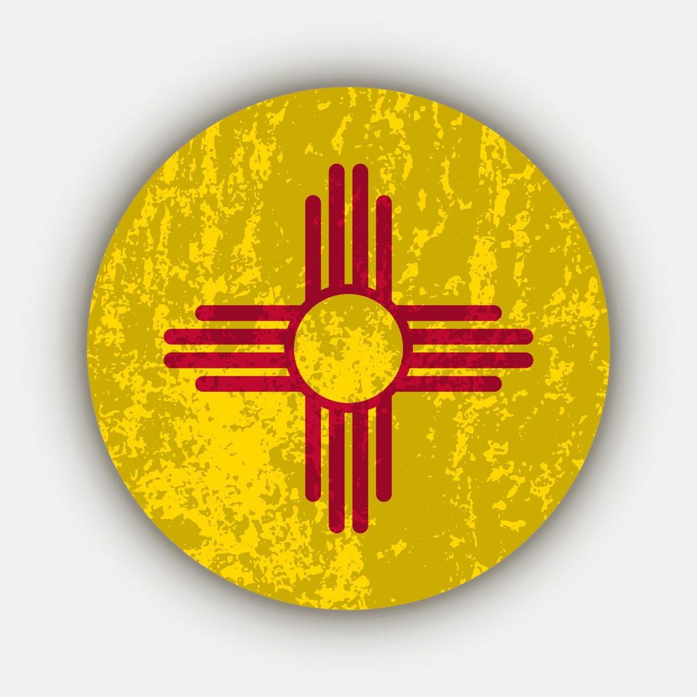 New Mexico state flag. Vector illustration.