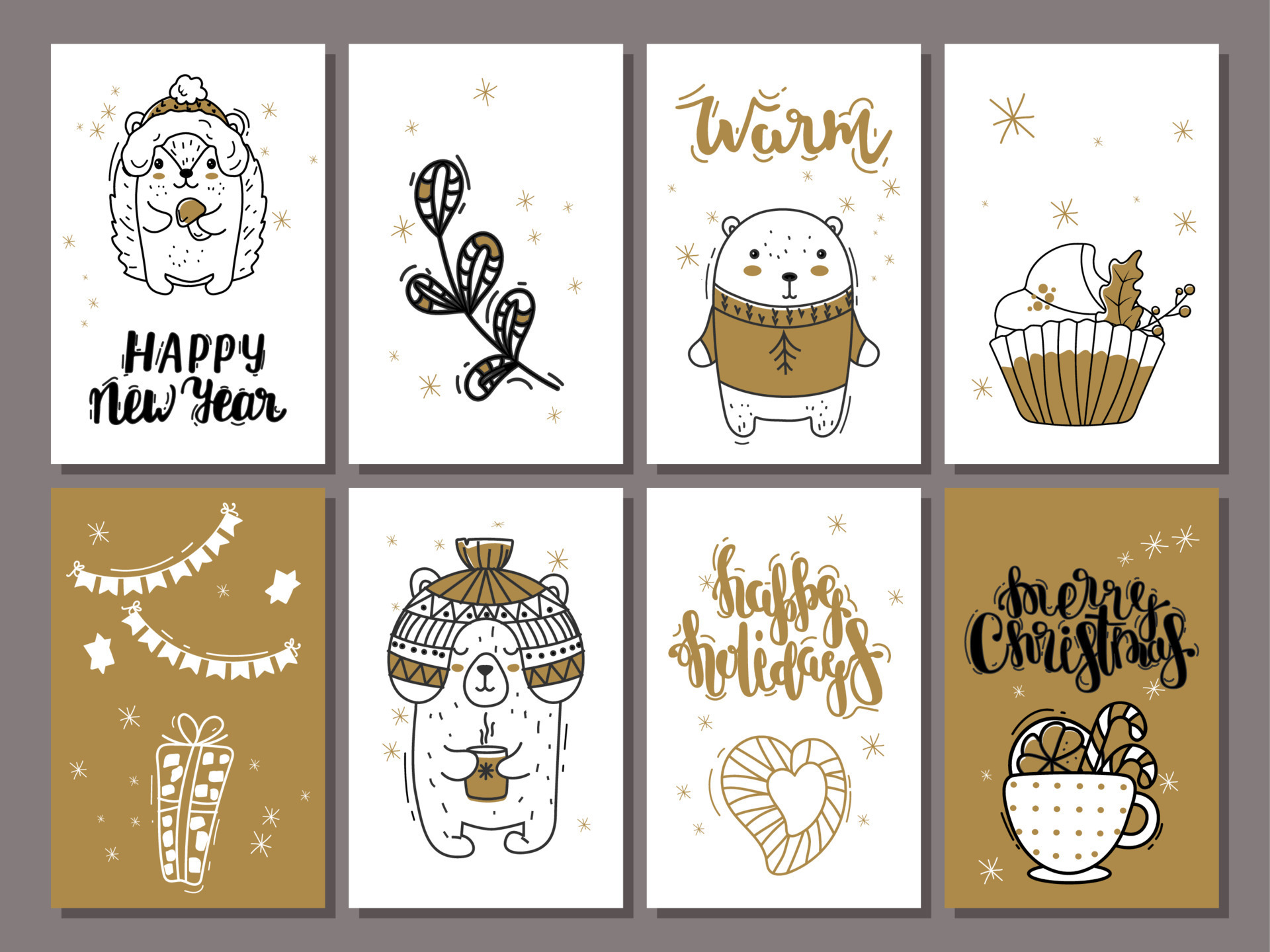Hand Drawn Winter Holidays Cards Merry Christmas Card With Snowflake hand-drawn-winter-holidays-cards-merry-christmas-card-with-snowflake