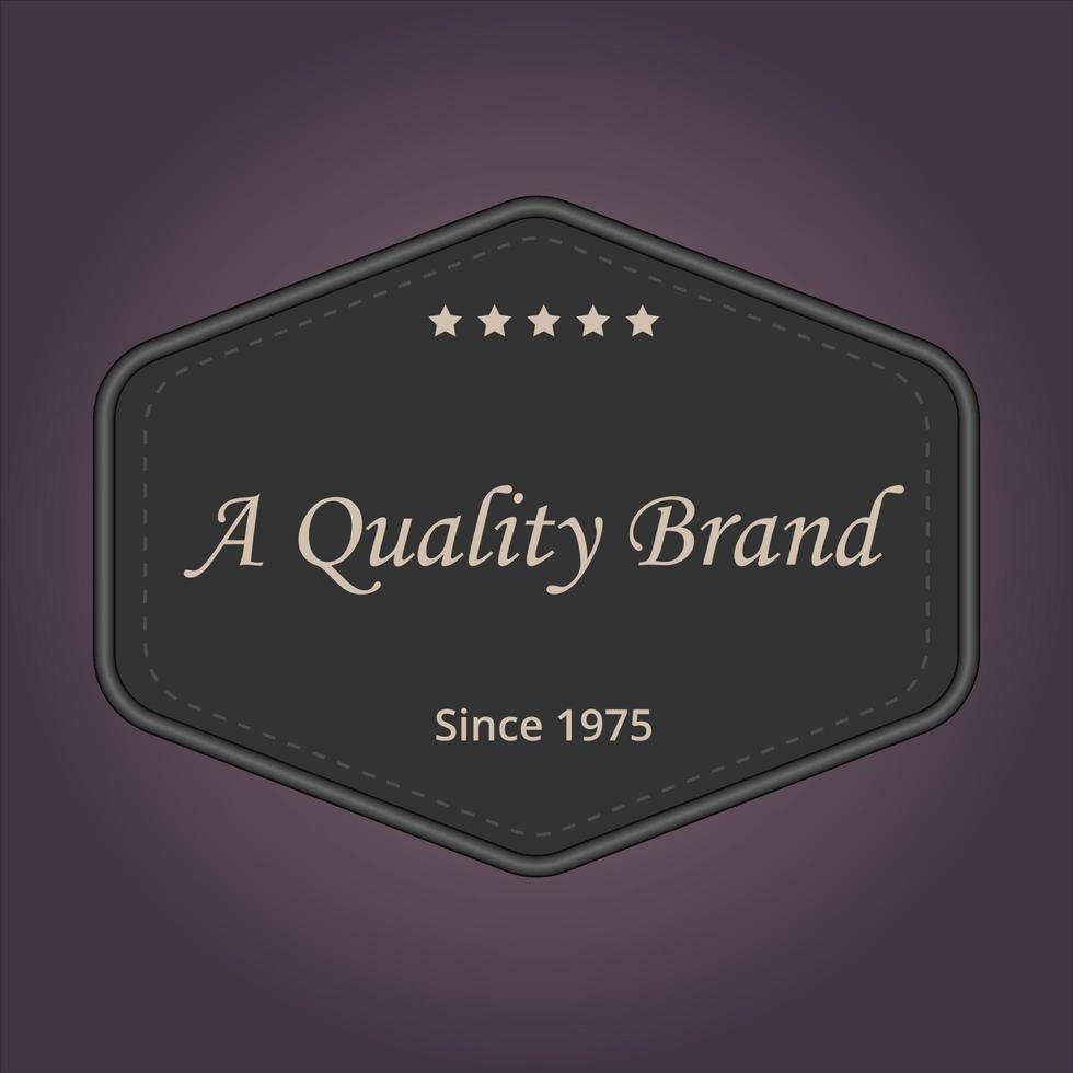 Quality brand badges. Product quality label, sticker illustration vintage design. vector