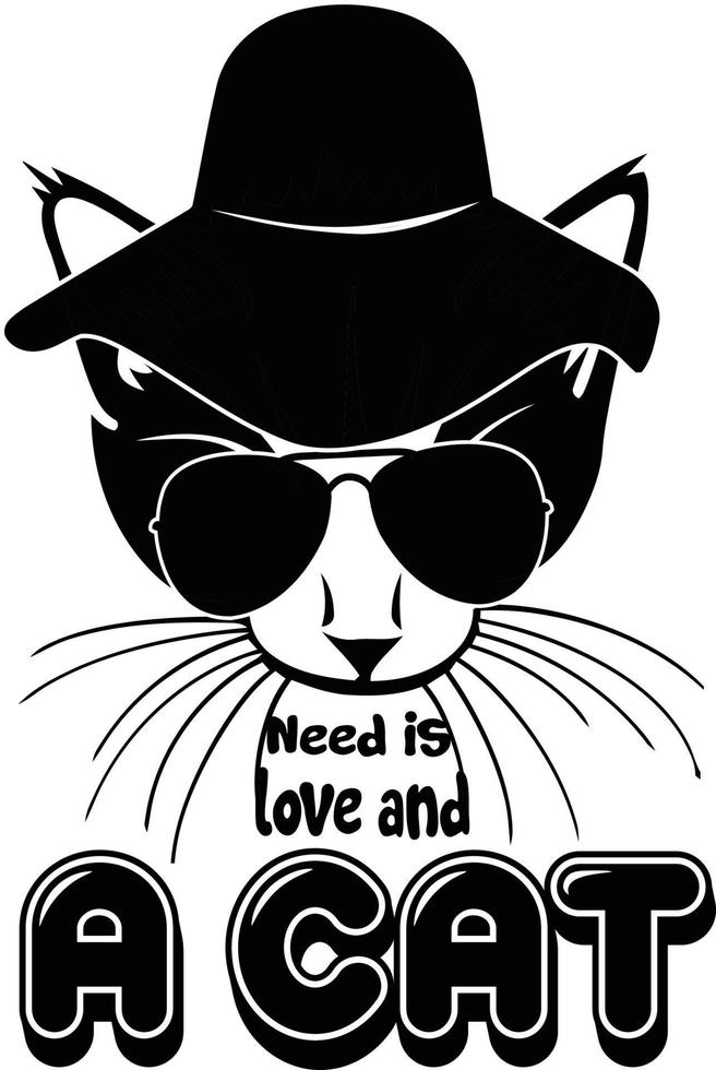 Pet animals cat love vector art