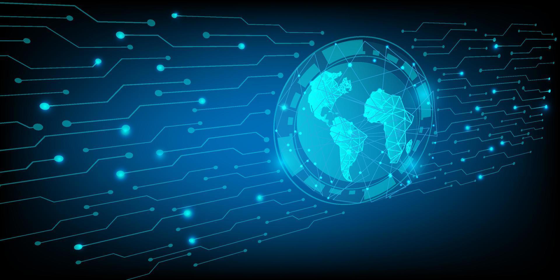 conexión de mapa mundial con placa de circuito electrónico fondo de sitio web moderno futurista o vector de portada para concepto de tecnología y finanzas y empresa futura de educación