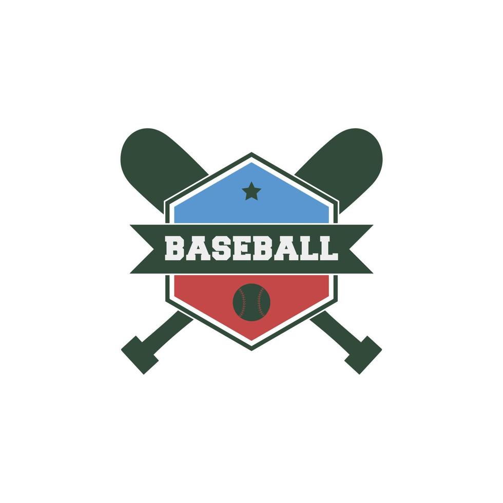 logotipo del deporte del equipo de béisbol vector