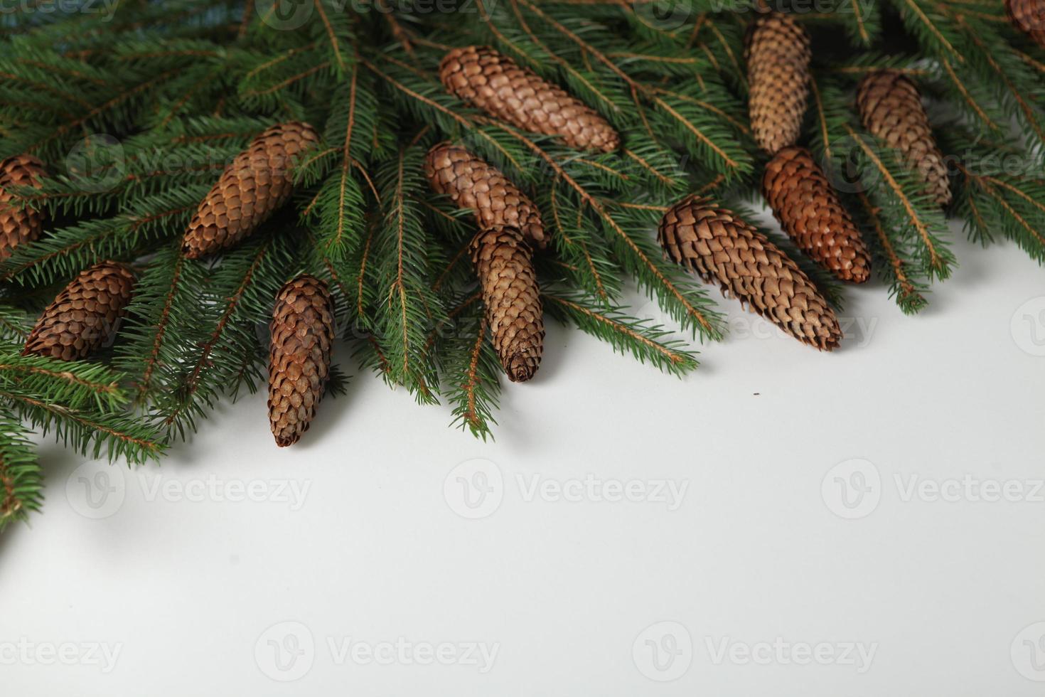 Original Christmas tree background. Merry Christmas tree greeting card. Happy New Year 2023 photo