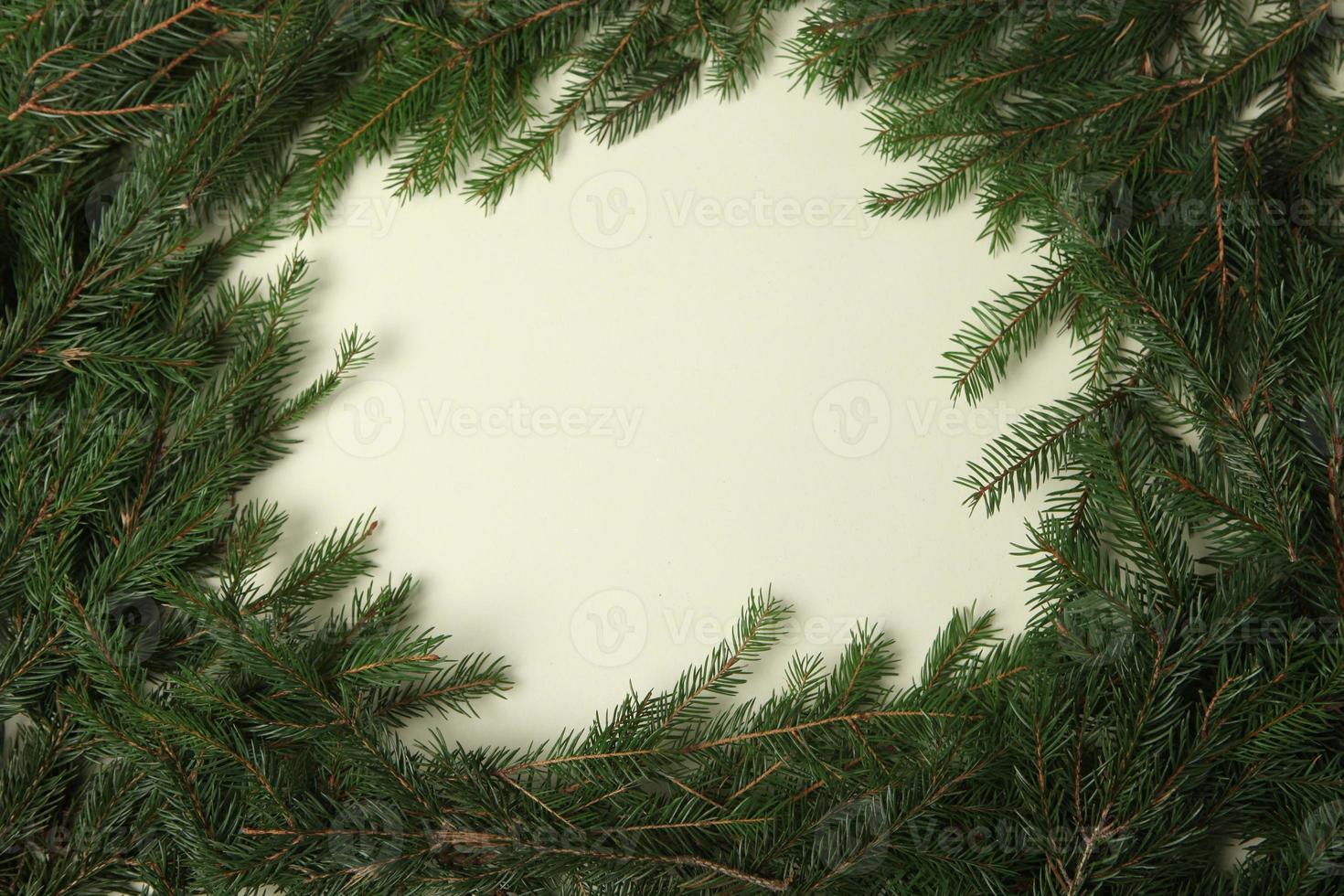 Original Christmas tree background. Merry Christmas tree greeting card. Happy New Year 2023 photo