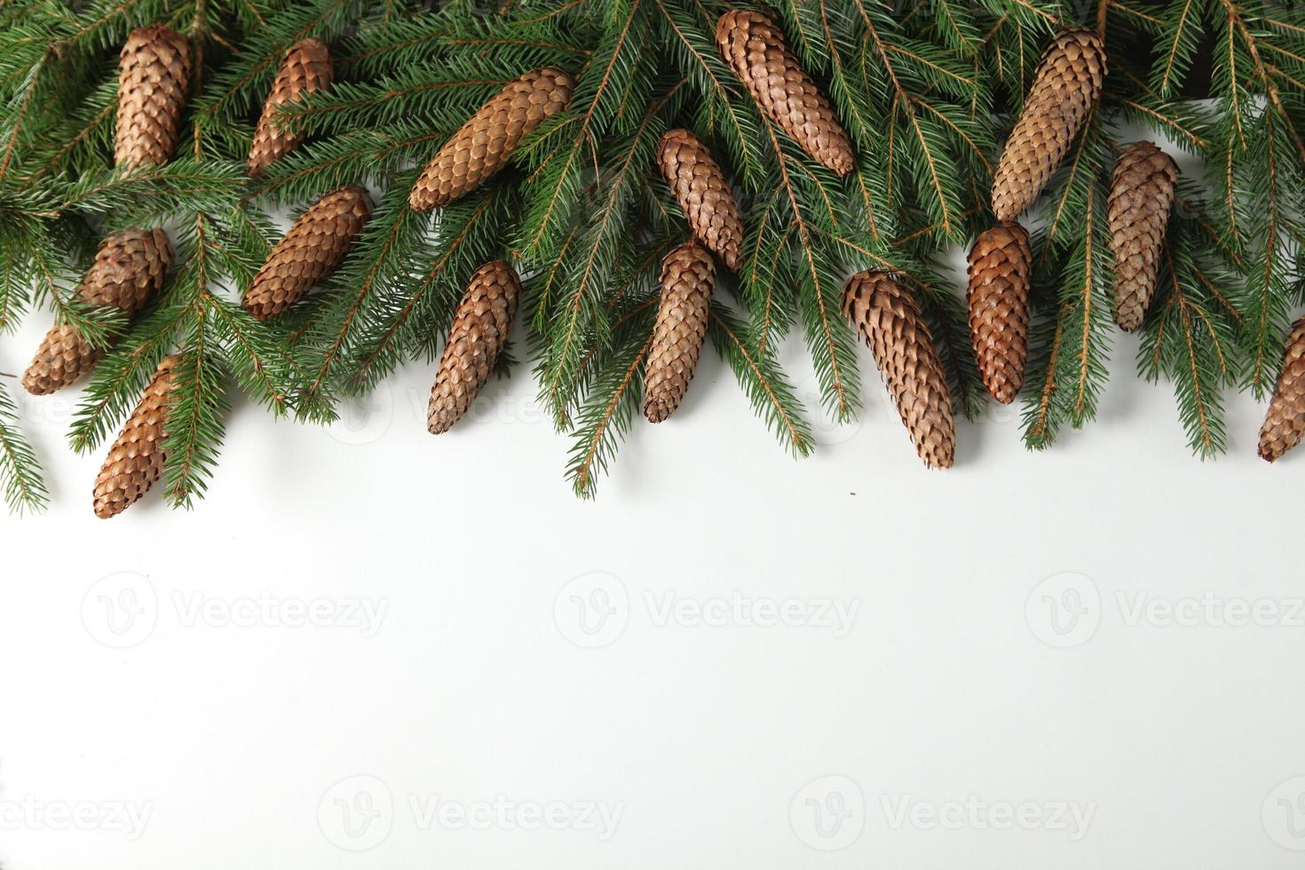 Original Christmas tree background. Merry Christmas tree greeting card. Happy New Year 2023 photo