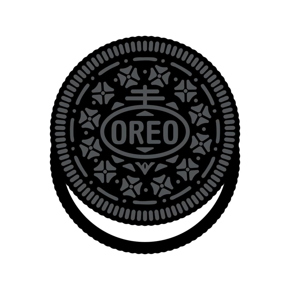 logotipo de oreo sobre fondo blanco transparente vector