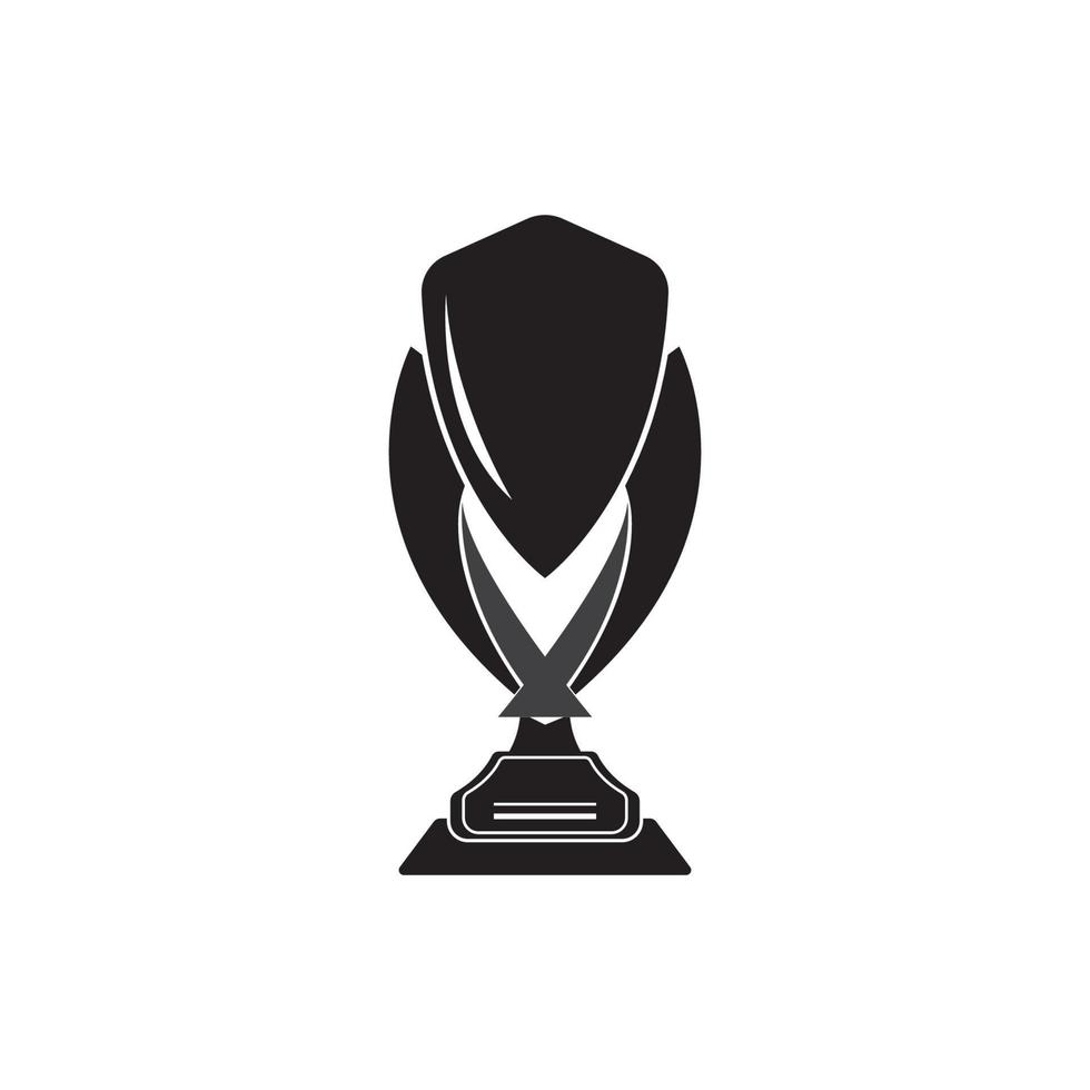 Trophy icon logo vector