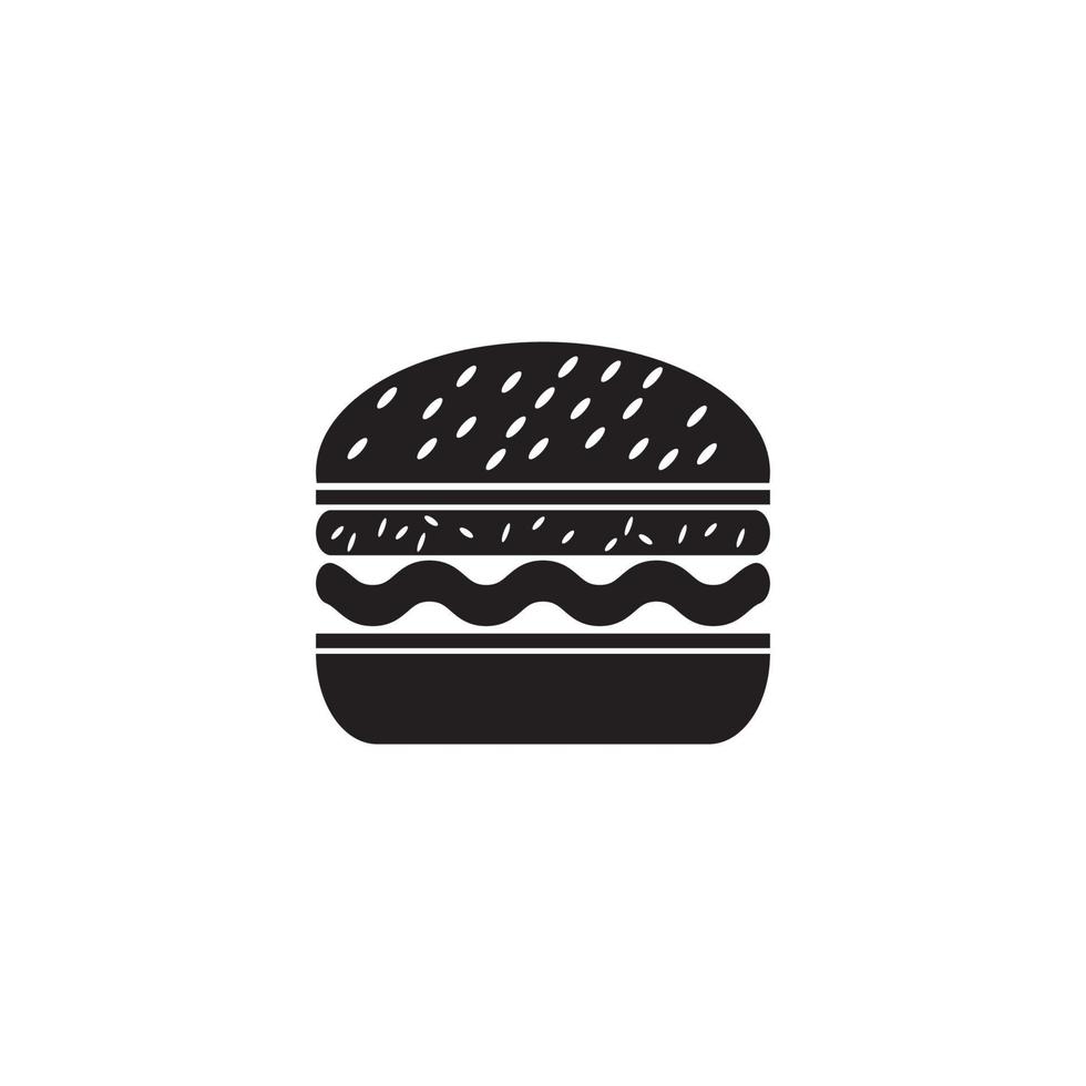 Burger logo vector icon illustration