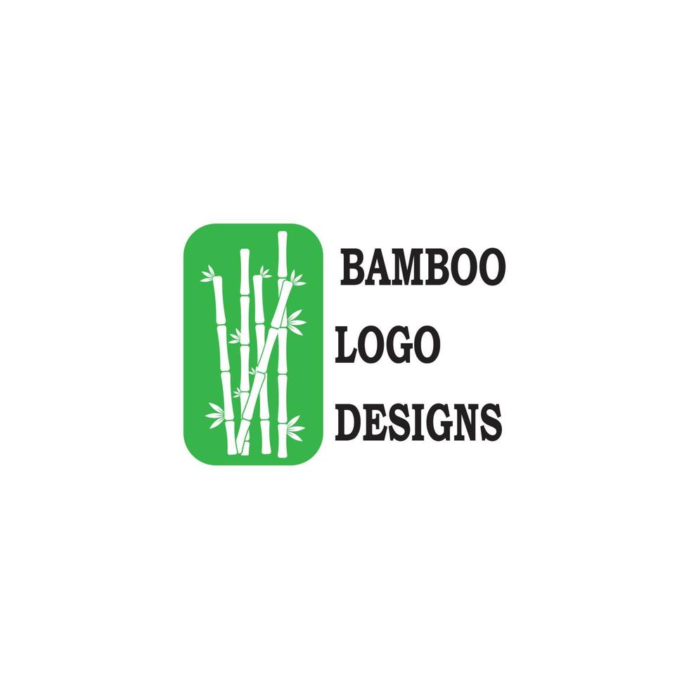 icono de vector de logotipo de bambú