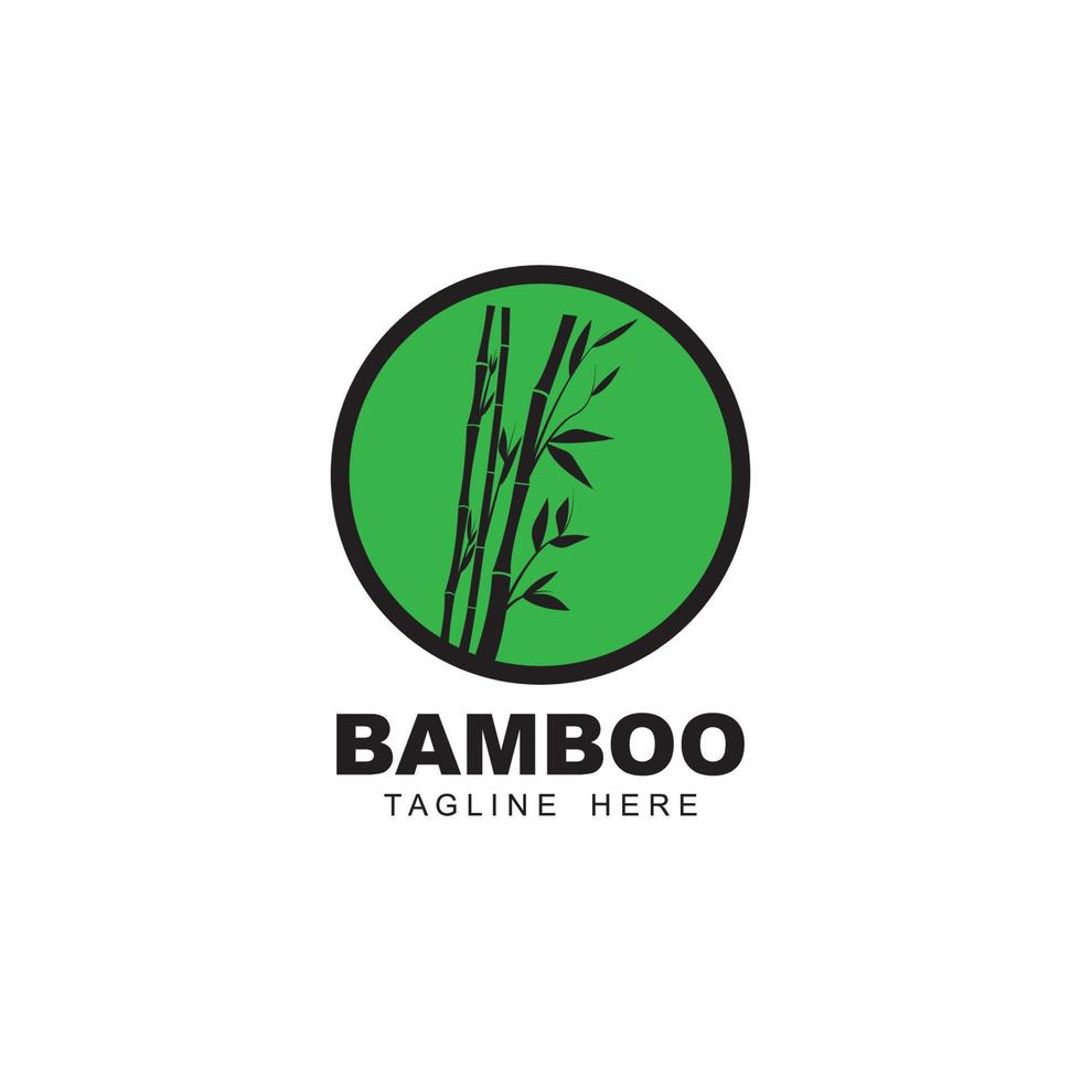 icono de vector de logotipo de bambú