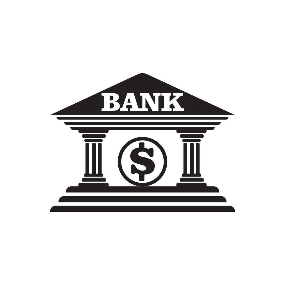 bank icon logo vector design