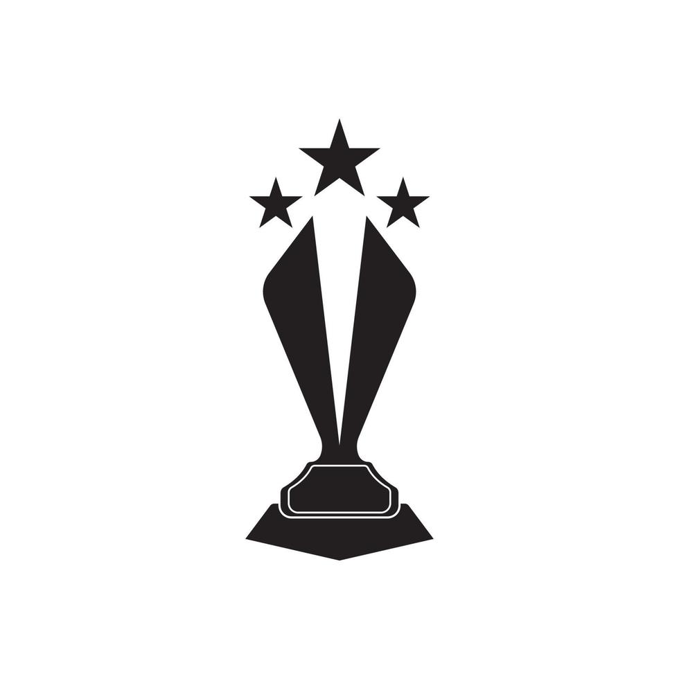 Trophy icon logo vector