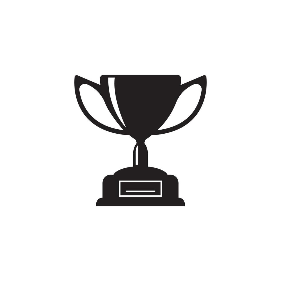 Trophy icon logo vector