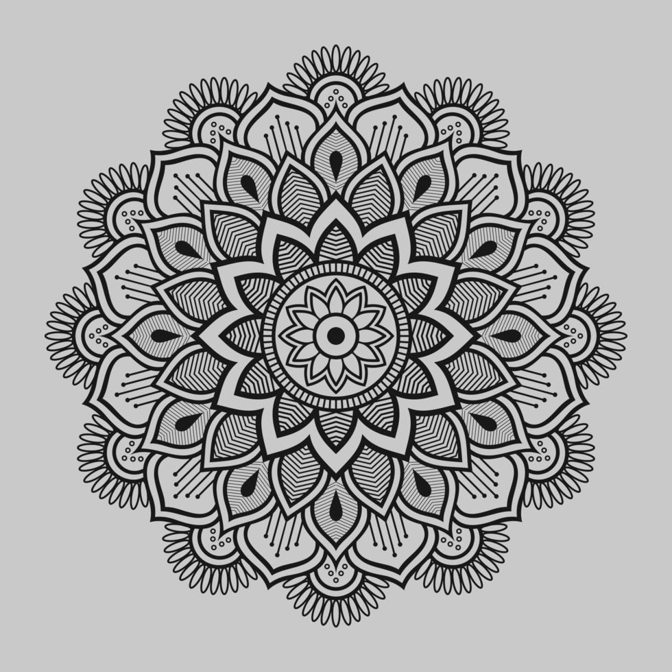 adornos de diseño de mandala de lujo vector