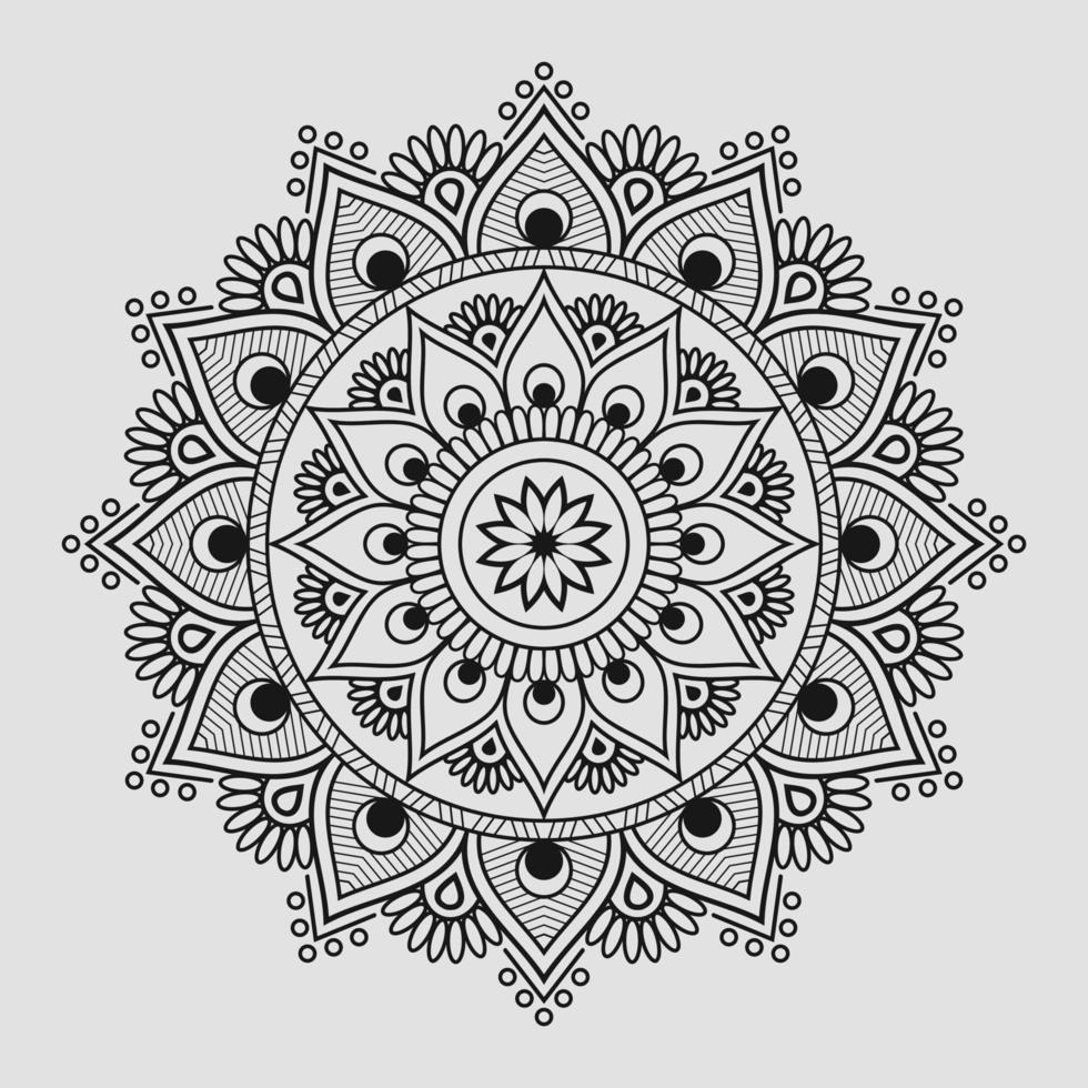 adornos de diseño de mandala de lujo vector