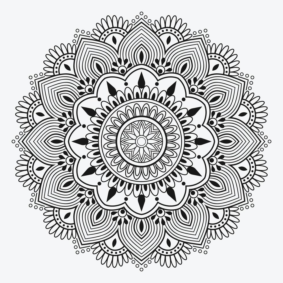 adornos de diseño de mandala de lujo vector