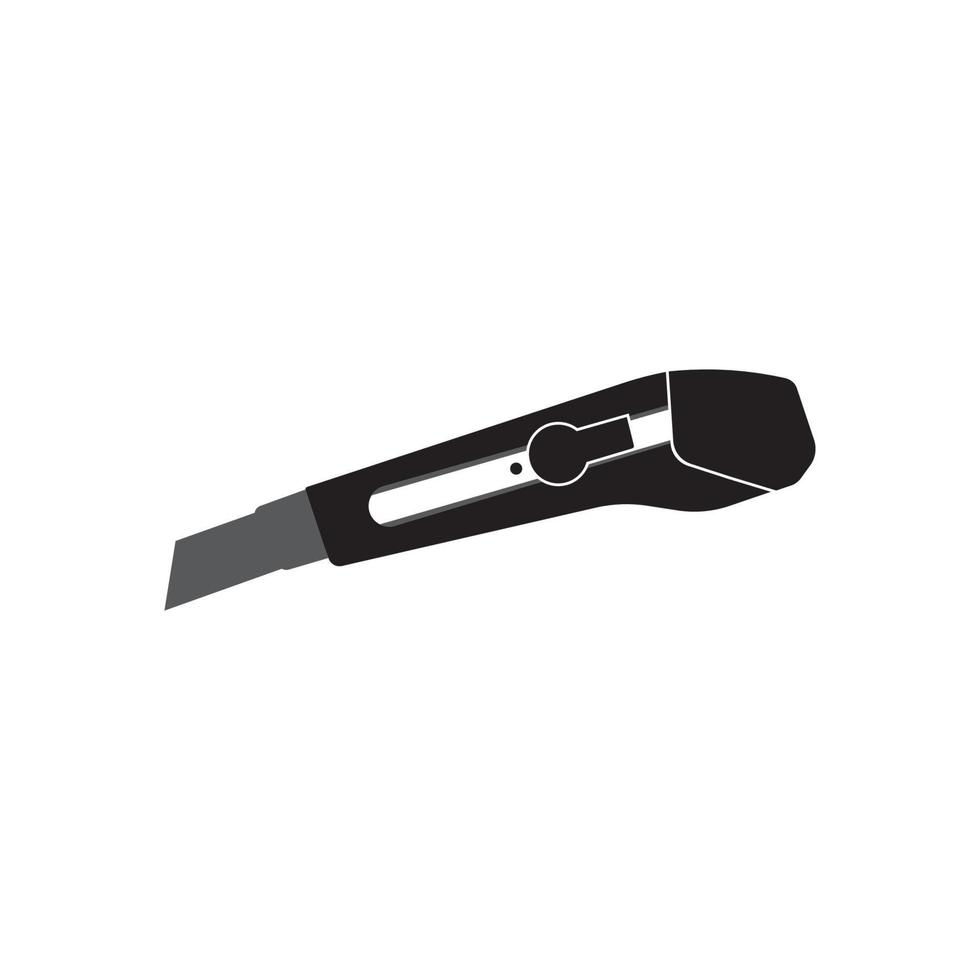 cutter knife - stationery icon vector