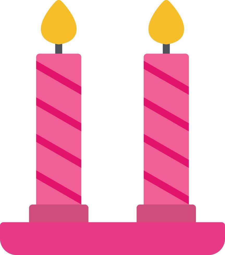 Candles Flat Icon vector