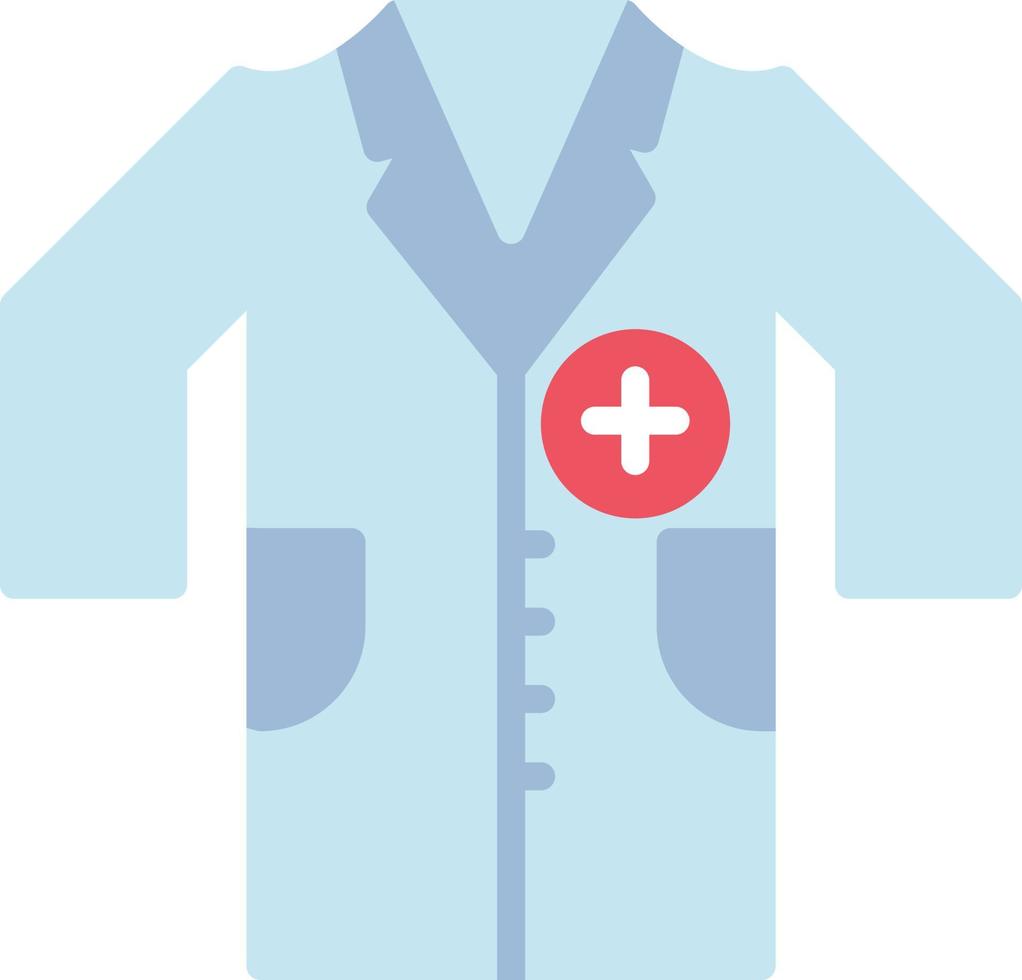 icono plano médico crecido vector