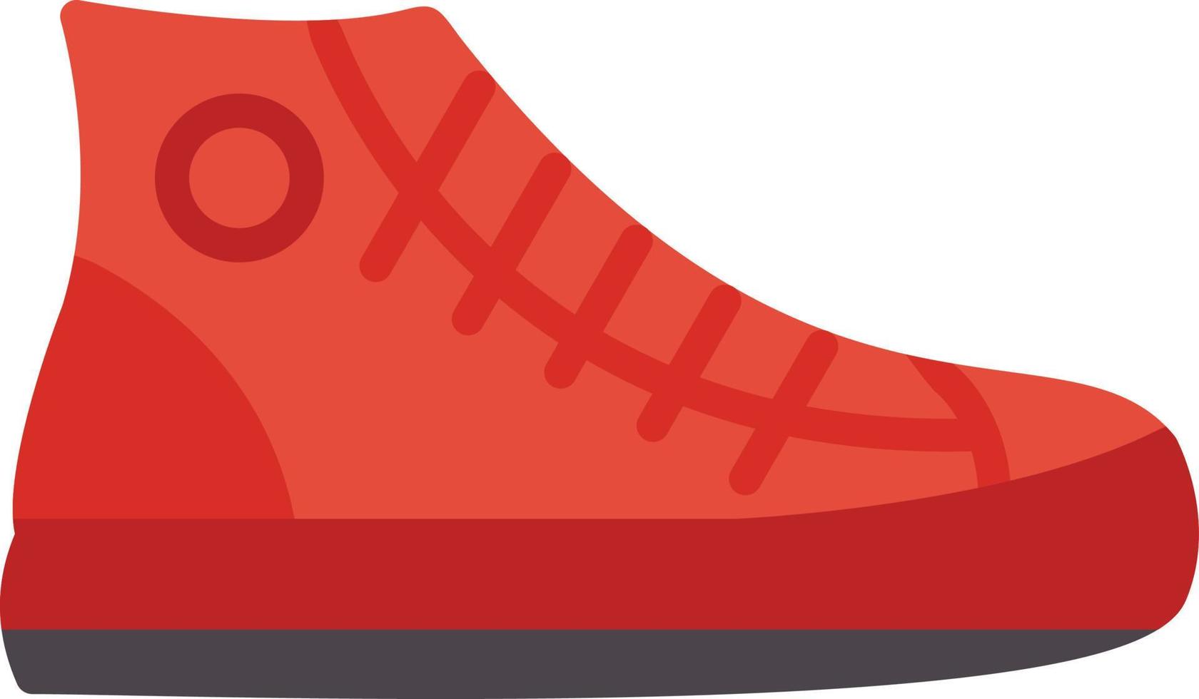 zapato, plano, icono vector