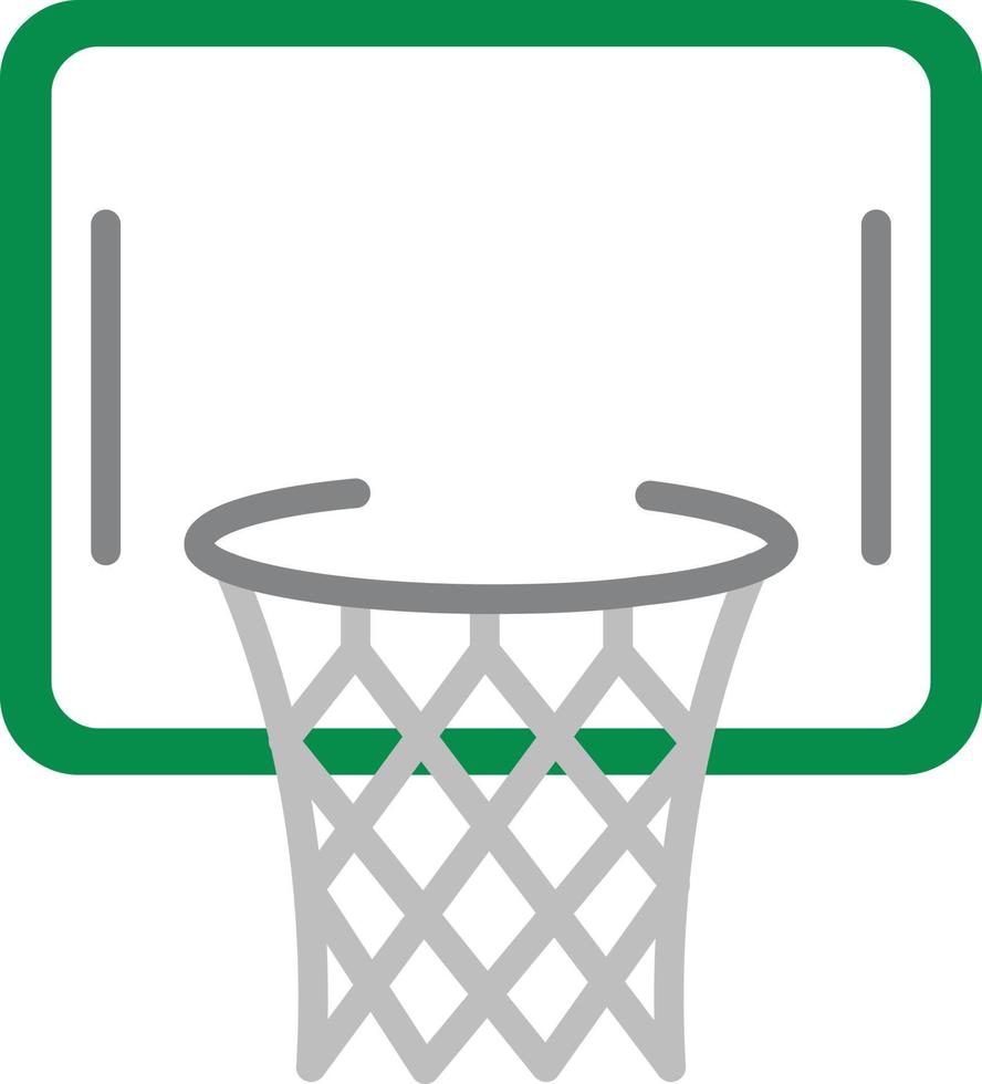 icono plano de baloncesto vector