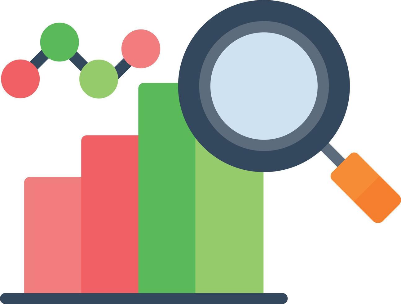 Data Analysis  Flat Icon vector