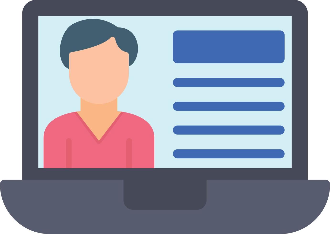 User Account Flat Icon vector