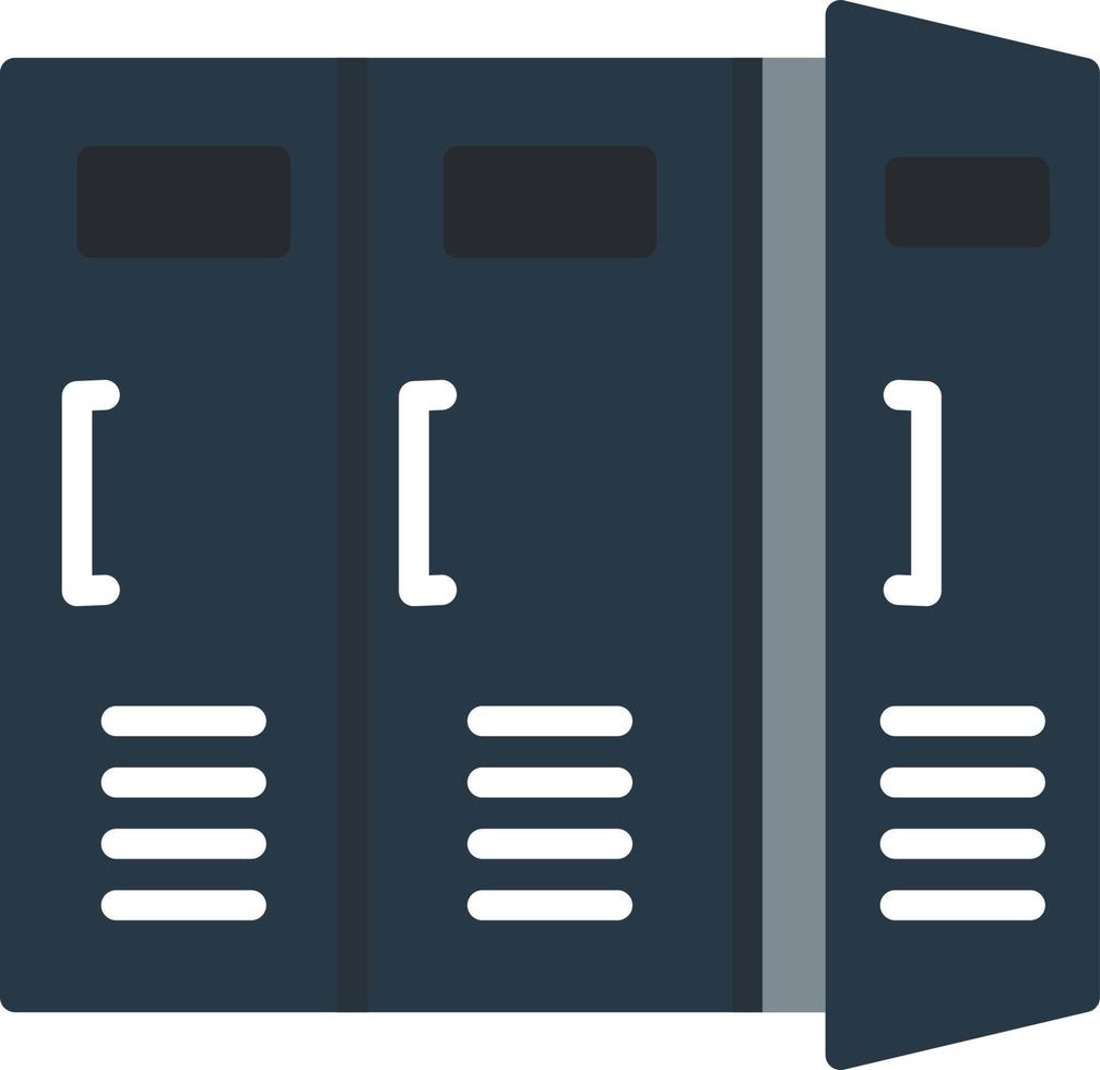 Locker Flat Icon vector