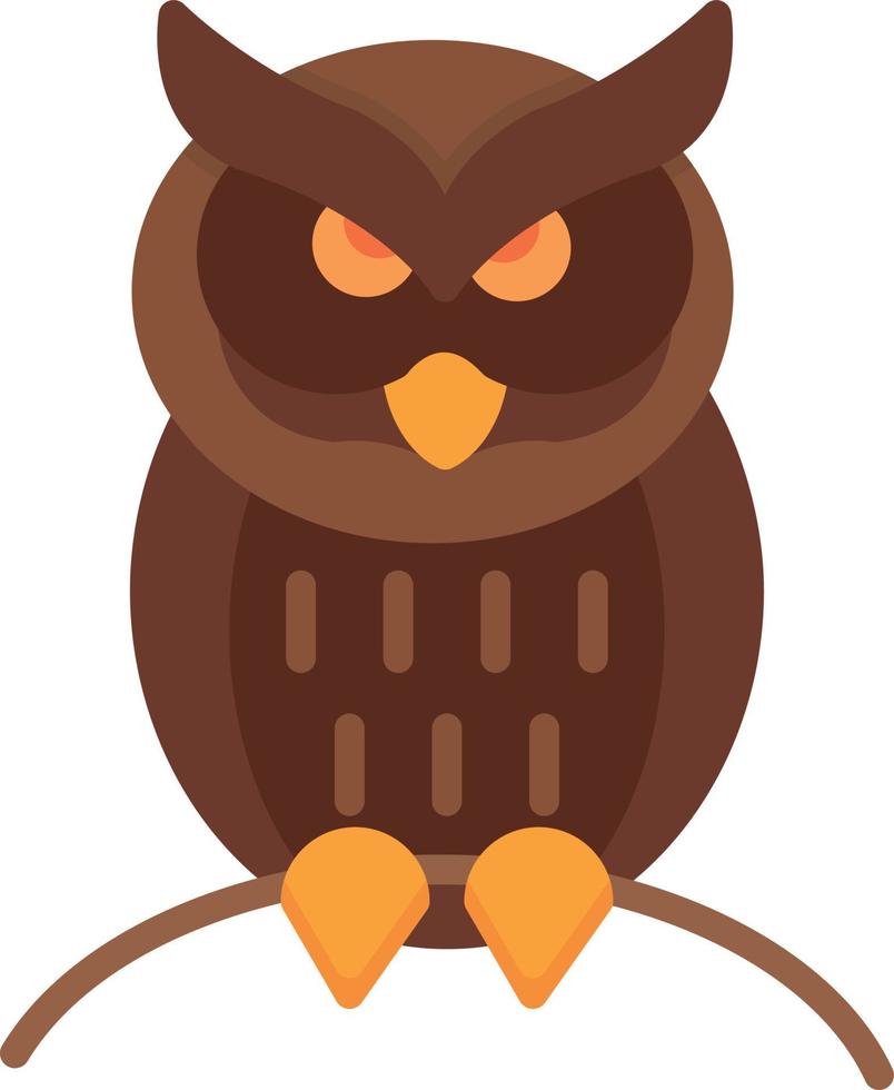 Owl Flat Icon vector