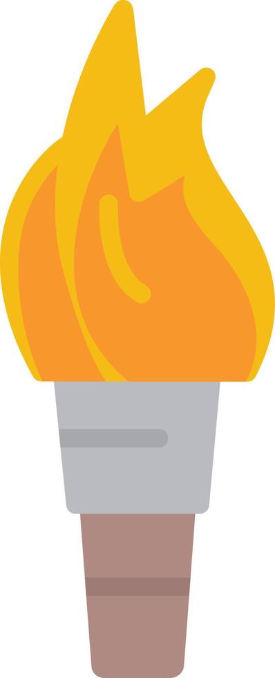 Torch Flat Icon vector