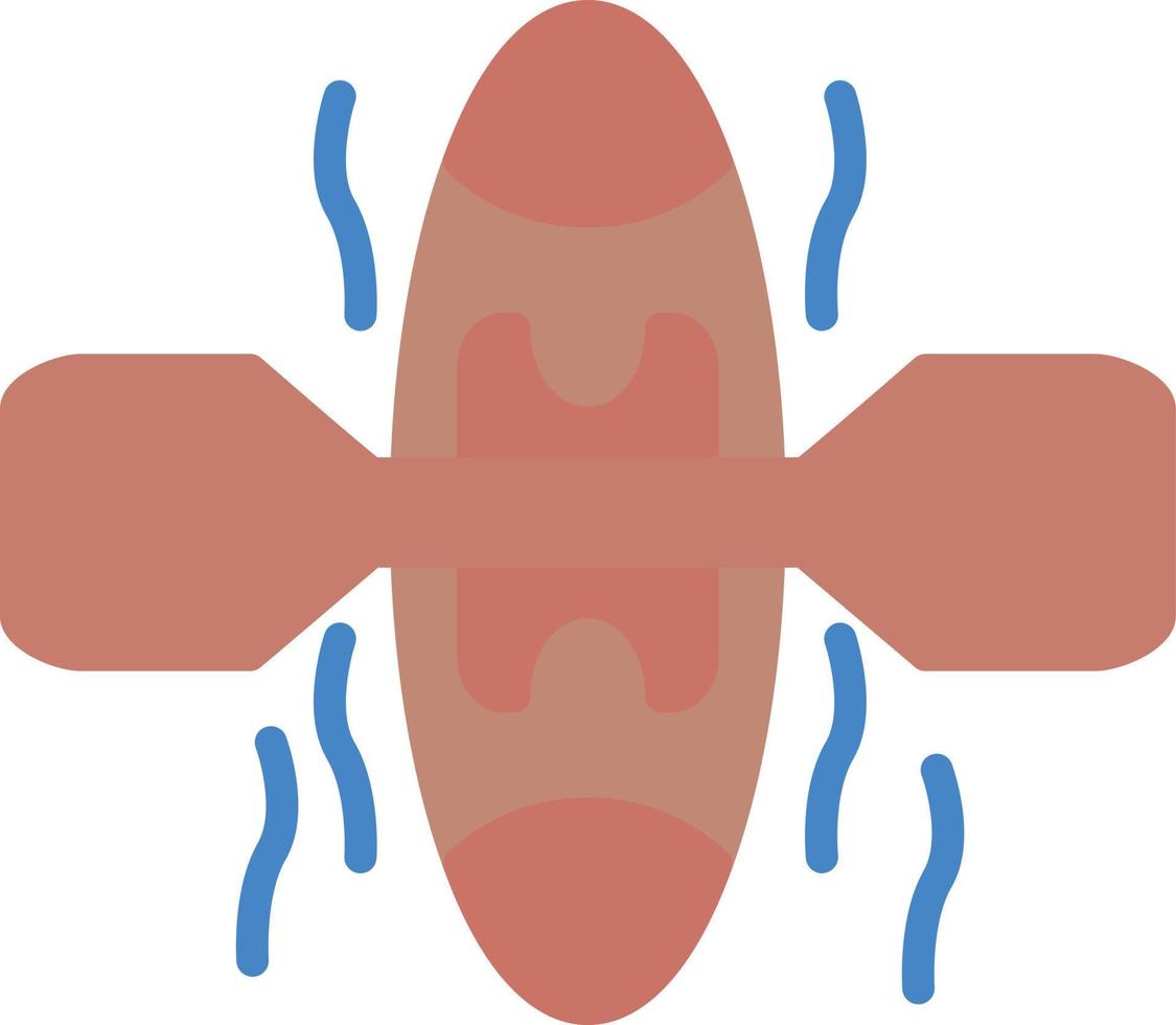 Rowing Boat Flat Icon vector