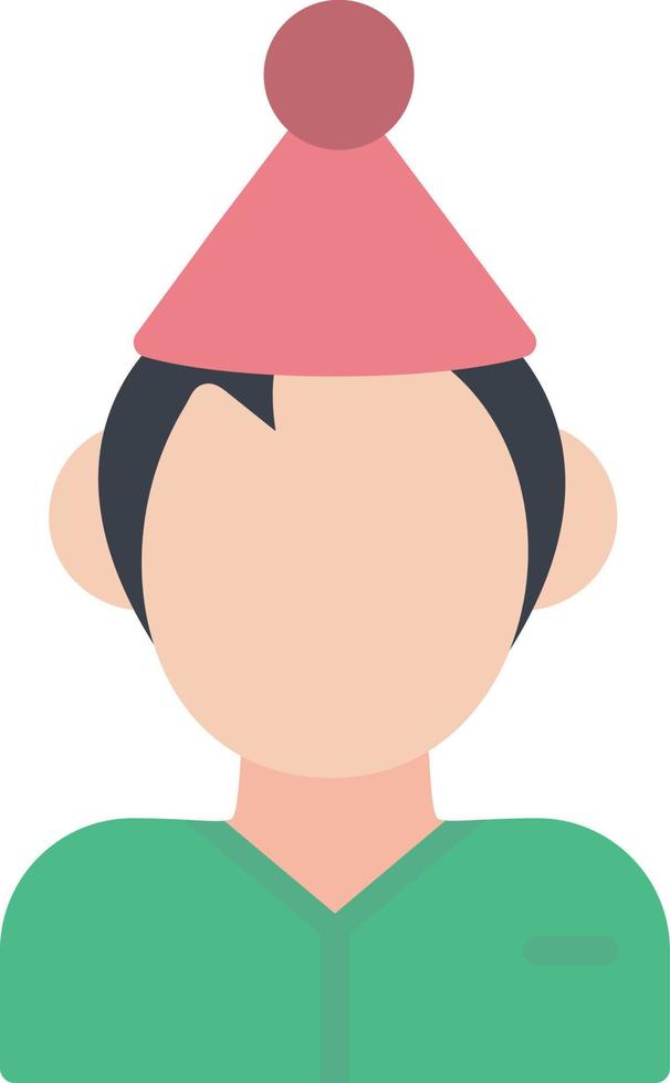 Birthday Boy Flat Icon vector