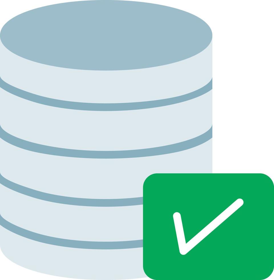 database Flat Icon vector