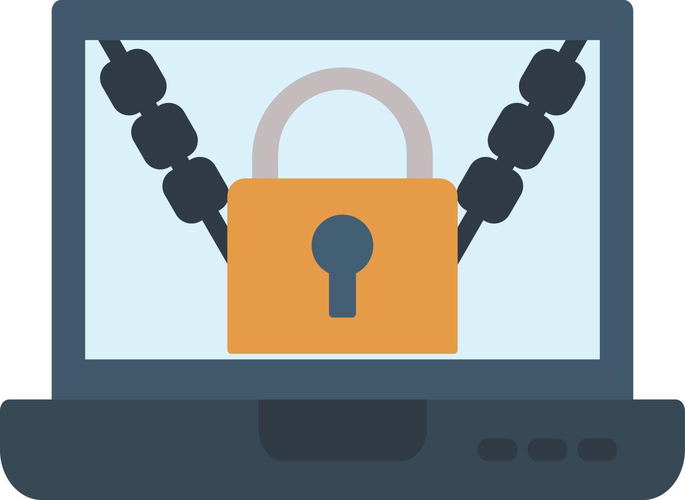 Ransomware Flat Icon vector