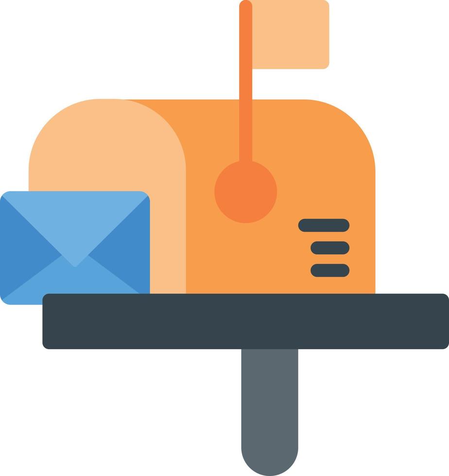 Mailbox Flat Icon vector
