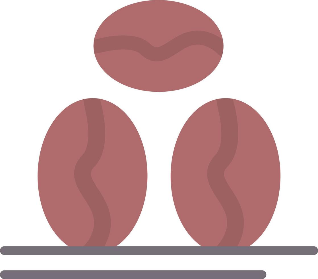 Coffee Beans Flat Icon vector