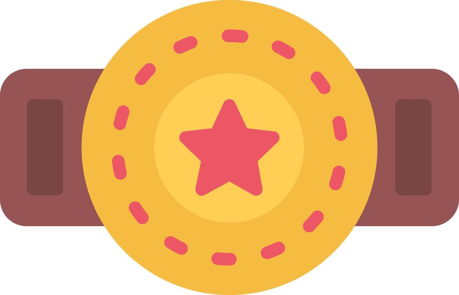 Champion Belt Flat Icon vector