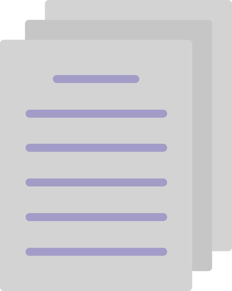 Document Flat Icon vector
