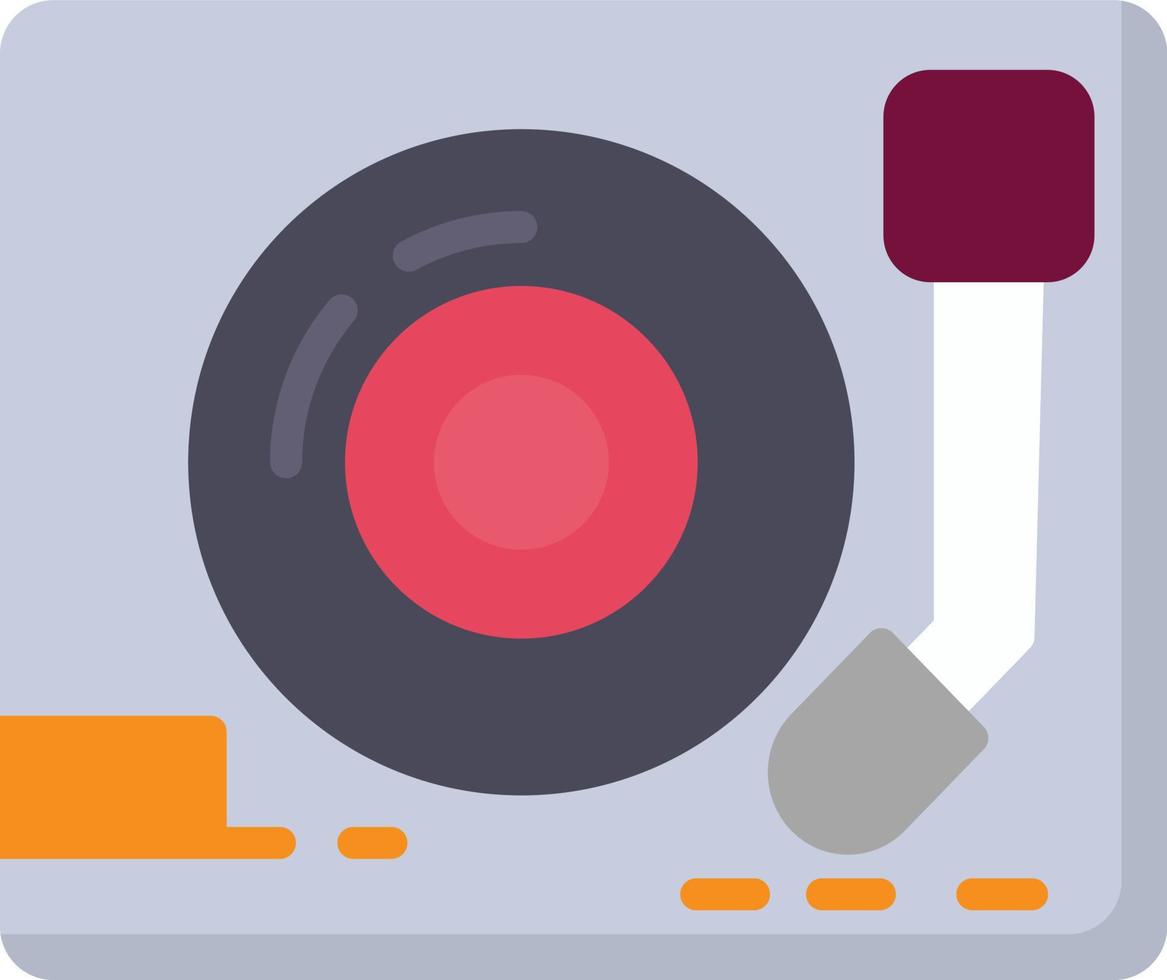 Turntable Flat Icon vector